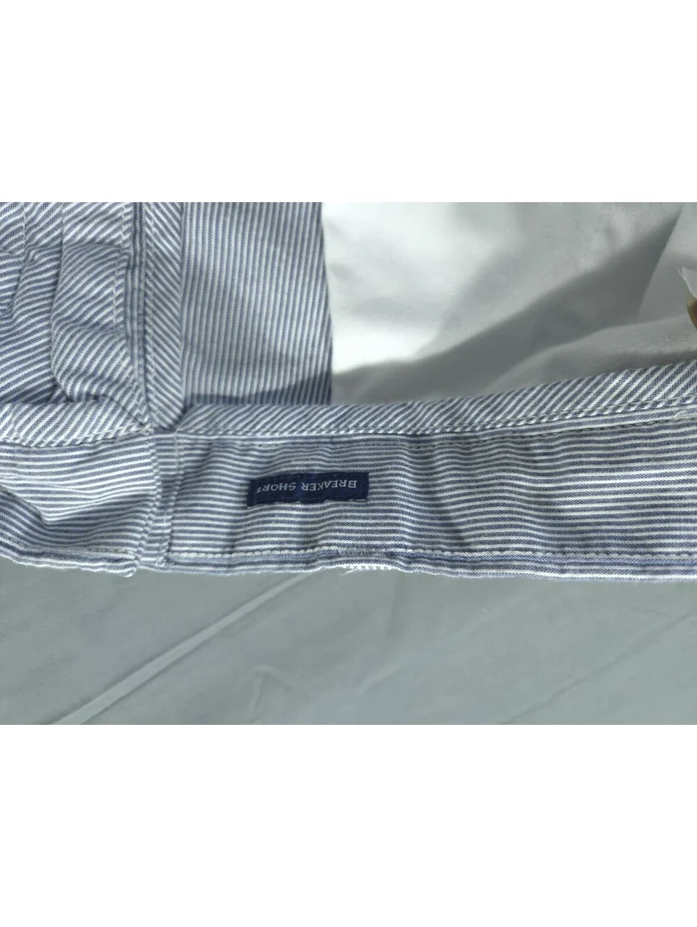 Vineyard Vines Shorts Mens 35 Blue White Striped Breaker Chino Stretch Golf Prep